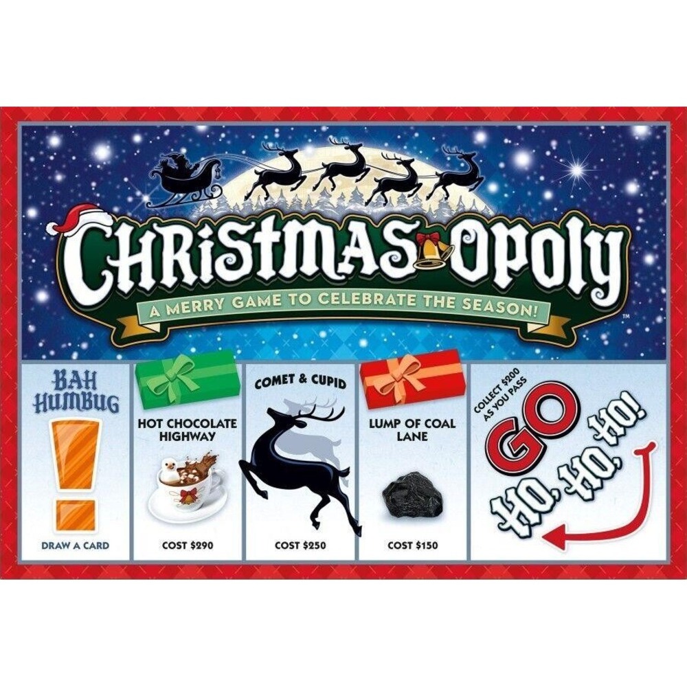 NEW Late for the Sky Christmas Christmas-opoly Christmasopoly Family Board Game